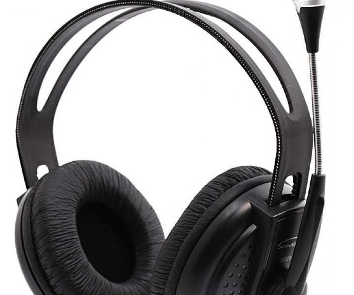 Наушники Gemix HP-810MV Black, 2 x Mini jack (3.5 мм), накладные, кабель 2.4 м
